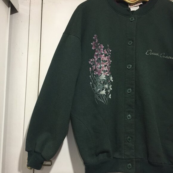 VINTAGE QUALITY GOODS FLOWER GRAPHIC SWEATSHIRTS SIZE XL - Picture 1 of 13